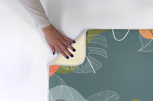 Tapis Motif géométrique aztèque avec losanges colorés.