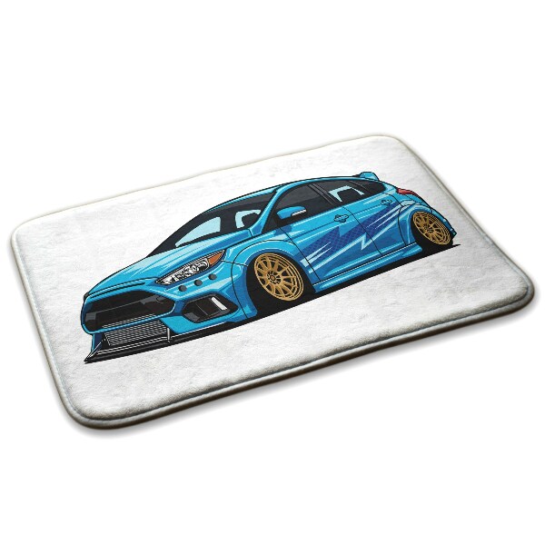 Tapis Voiture de sport bleue