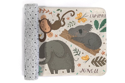 Tapis Animaux de la jungle et feuilles