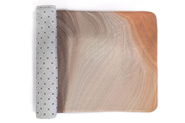 Tapis Lignes abstraites dans les tons de terre