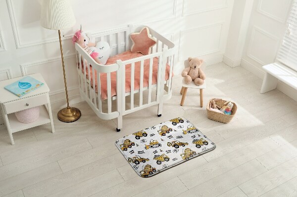 Tapis Motif marbré gris.