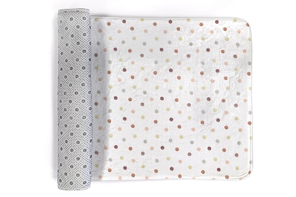 Tapis Points de couleur sur fond blanc