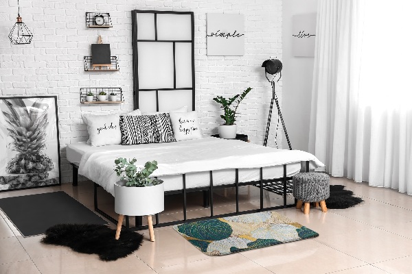 Tapis Feuilles dans les tons vert et or