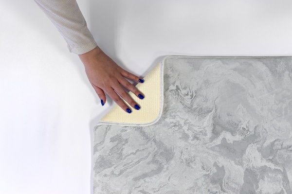 Tapis Motif marbré dans les tons gris