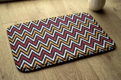 Tapis Motif de tissu en zigzag