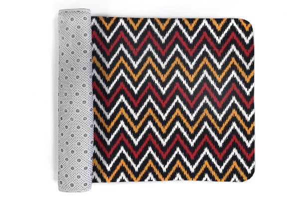Tapis Motif de tissu en zigzag