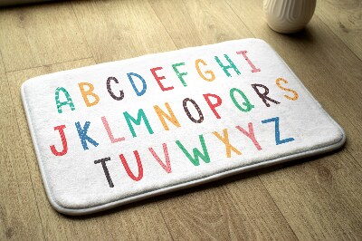 Tapis Alphabet coloré