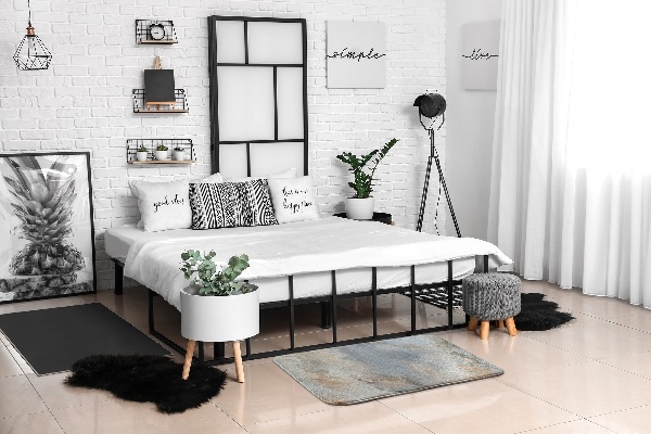 Tapis Motifs abstraits dans les tons de terre