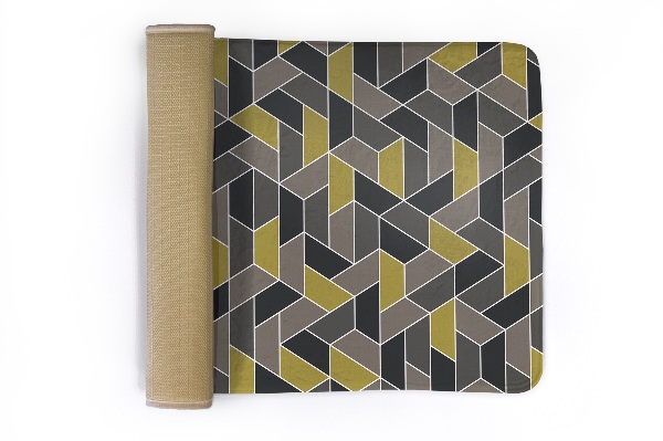 Tapis Motif géométrique avec losanges colorés