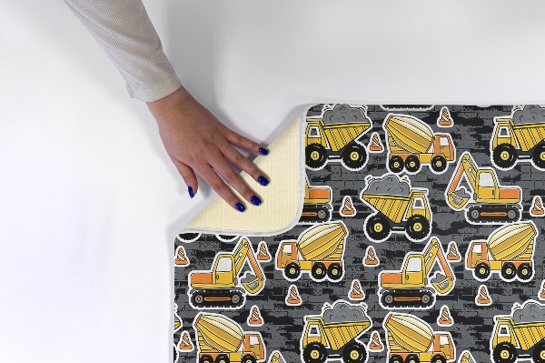 Tapis Motif de véhicules de construction