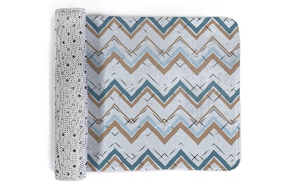 Tapis Motif en zigzag dans des couleurs pastel