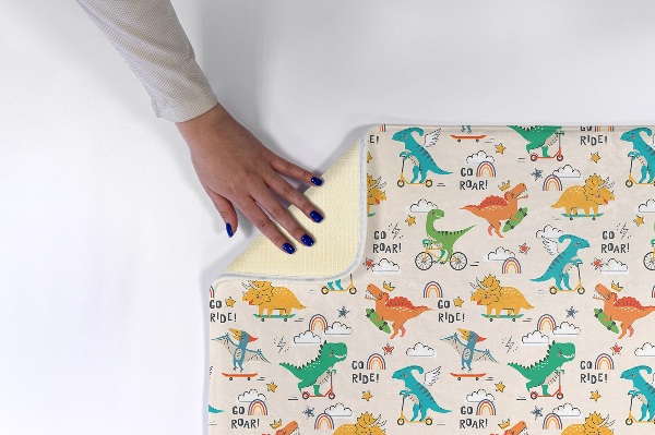 Tapis Dinosaures sur des véhicules