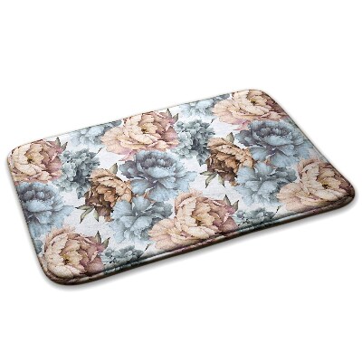 Tapis Motif floral avec pivoines et hortensias