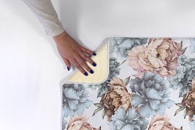 Tapis Motif floral avec pivoines et hortensias