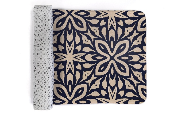 Tapis Motif géométrique floral dans le style arabesque