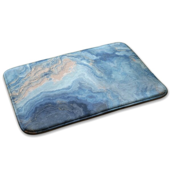 Tapis Motif abstrait dans les tons de bleu