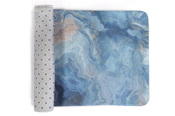 Tapis Motif abstrait dans les tons de bleu