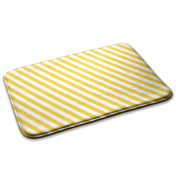 Tapis Rayures diagonales jaunes