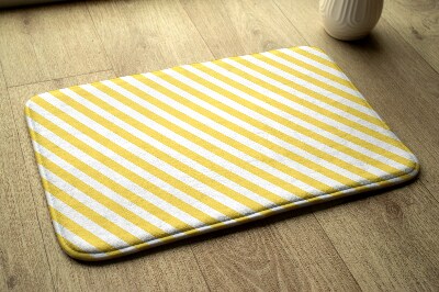 Tapis Rayures diagonales jaunes