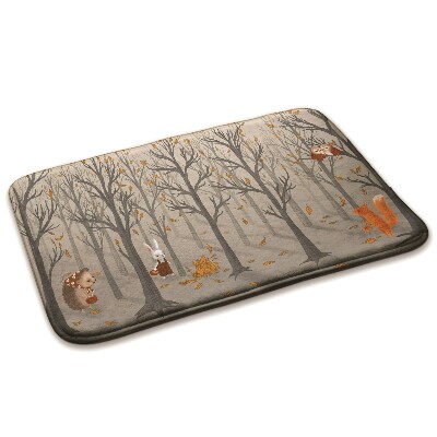 Tapis Forêt d'automne avec animaux de la forêt