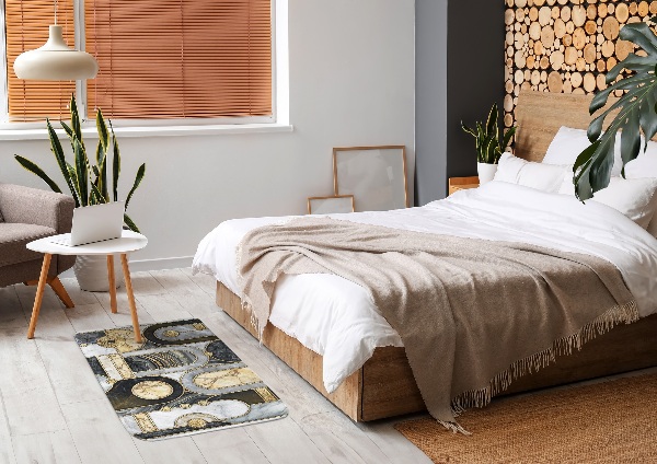 Tapis Motifs géométriques avec textures marbrées