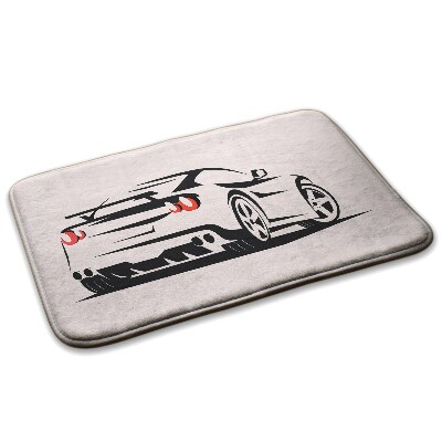 Tapis Voiture de sport stylisée