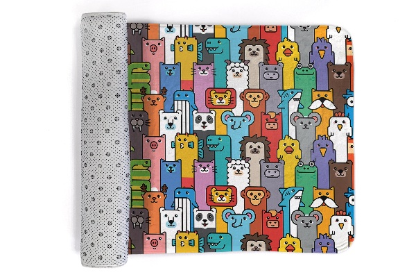 Tapis Animaux de dessins animés colorés