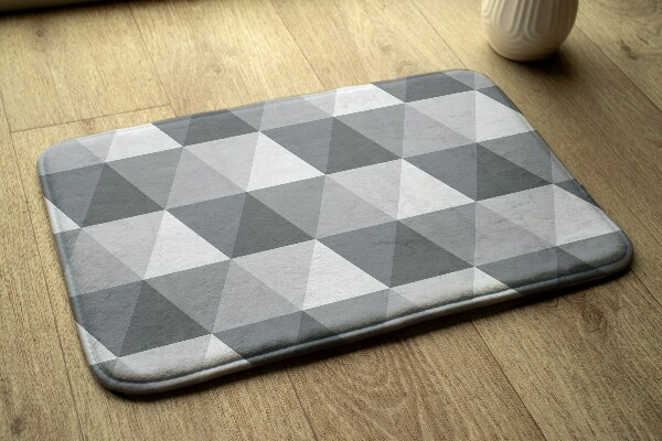 Tapis Motif géométrique gris avec triangles