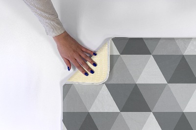 Tapis Motif géométrique gris avec triangles