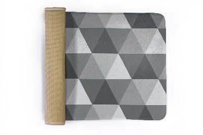 Tapis Motif géométrique gris avec triangles