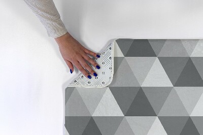 Tapis Motif géométrique gris avec triangles