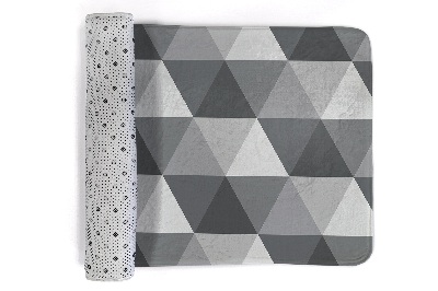 Tapis Motif géométrique gris avec triangles