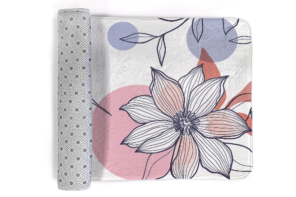 Tapis Colibri et fleur