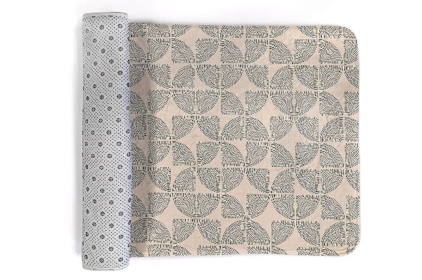 Tapis Motif géométrique avec des lignes courbes