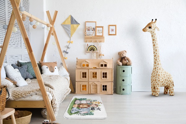 Tapis Animaux de la jungle sur l'herbe