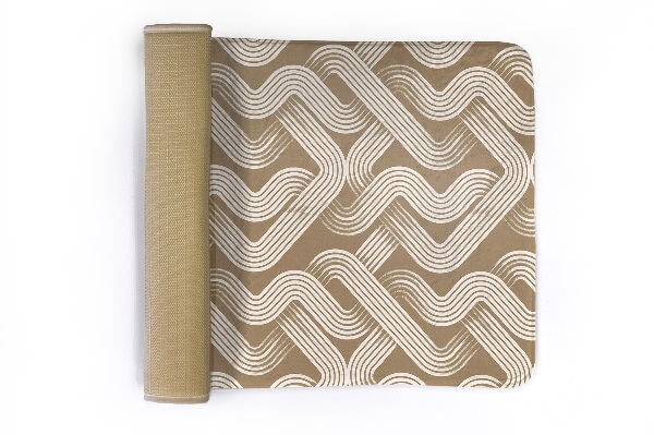 Tapis Motif géométrique avec lignes ondulées