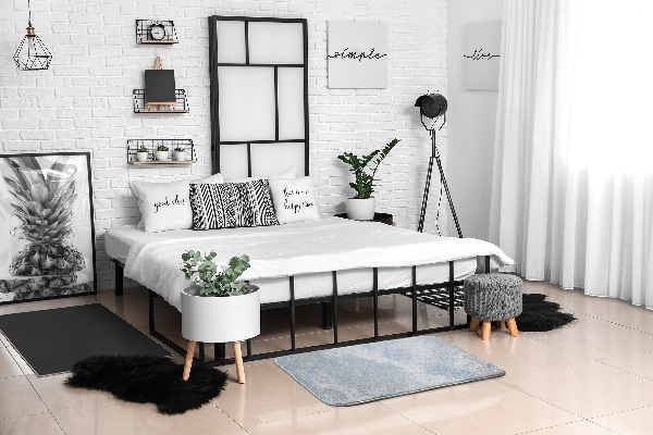 Tapis Motif marbré dans les tons gris