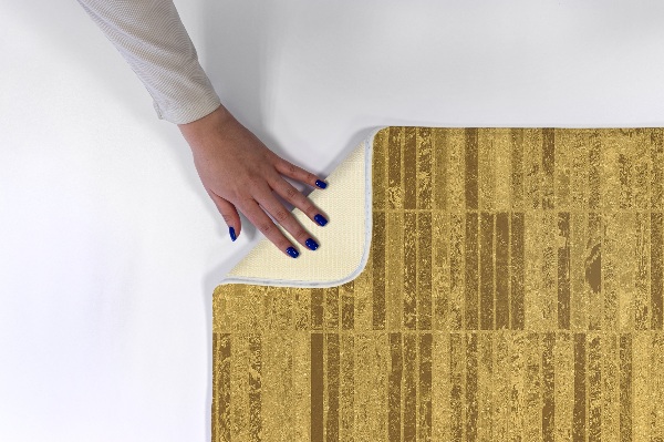 Tapis Motif rectangulaire marron