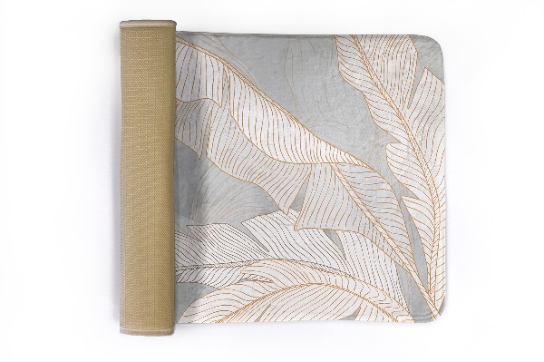 Tapis Feuilles sur un fond