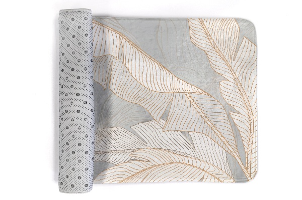 Tapis Feuilles sur un fond