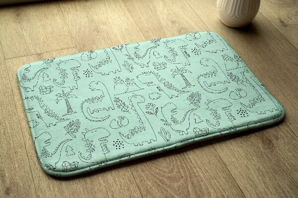 Tapis Dinosaure et motif végétal