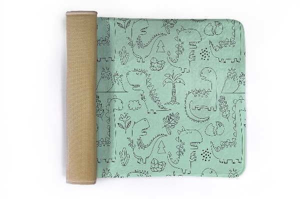 Tapis Dinosaure et motif végétal