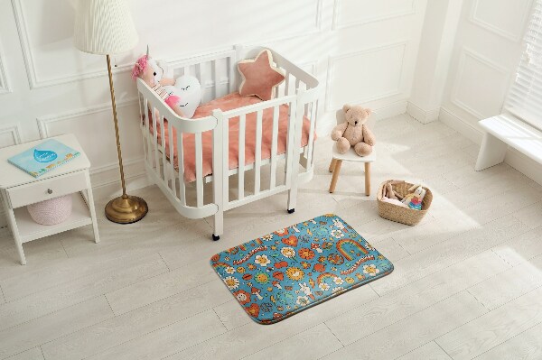 Tapis Fleurs et symboles