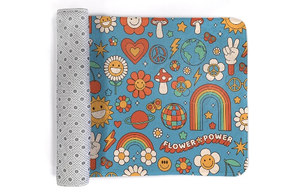 Tapis Fleurs et symboles