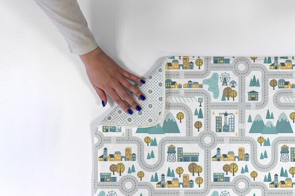 Tapis Coups de pinceau abstraits et colorés.
