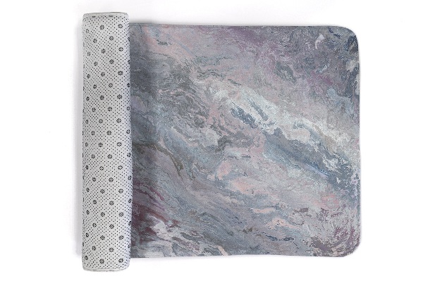 Tapis Motif abstrait rappelant le marbre