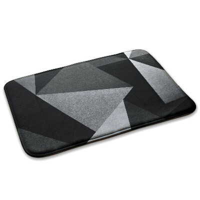 Tapis Triangles géométriques noirs et gris