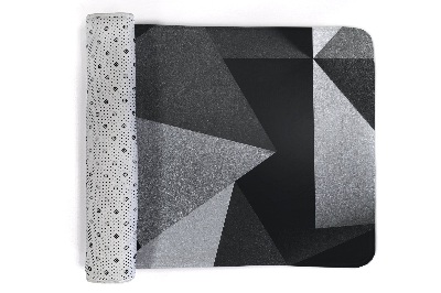 Tapis Triangles géométriques noirs et gris