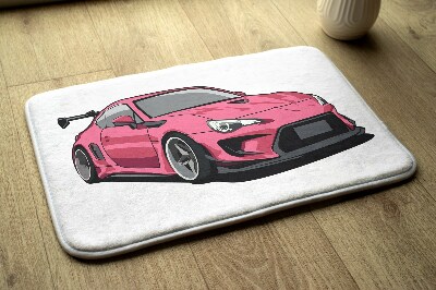 Tapis Voiture de sport rose