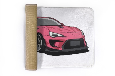 Tapis Voiture de sport rose